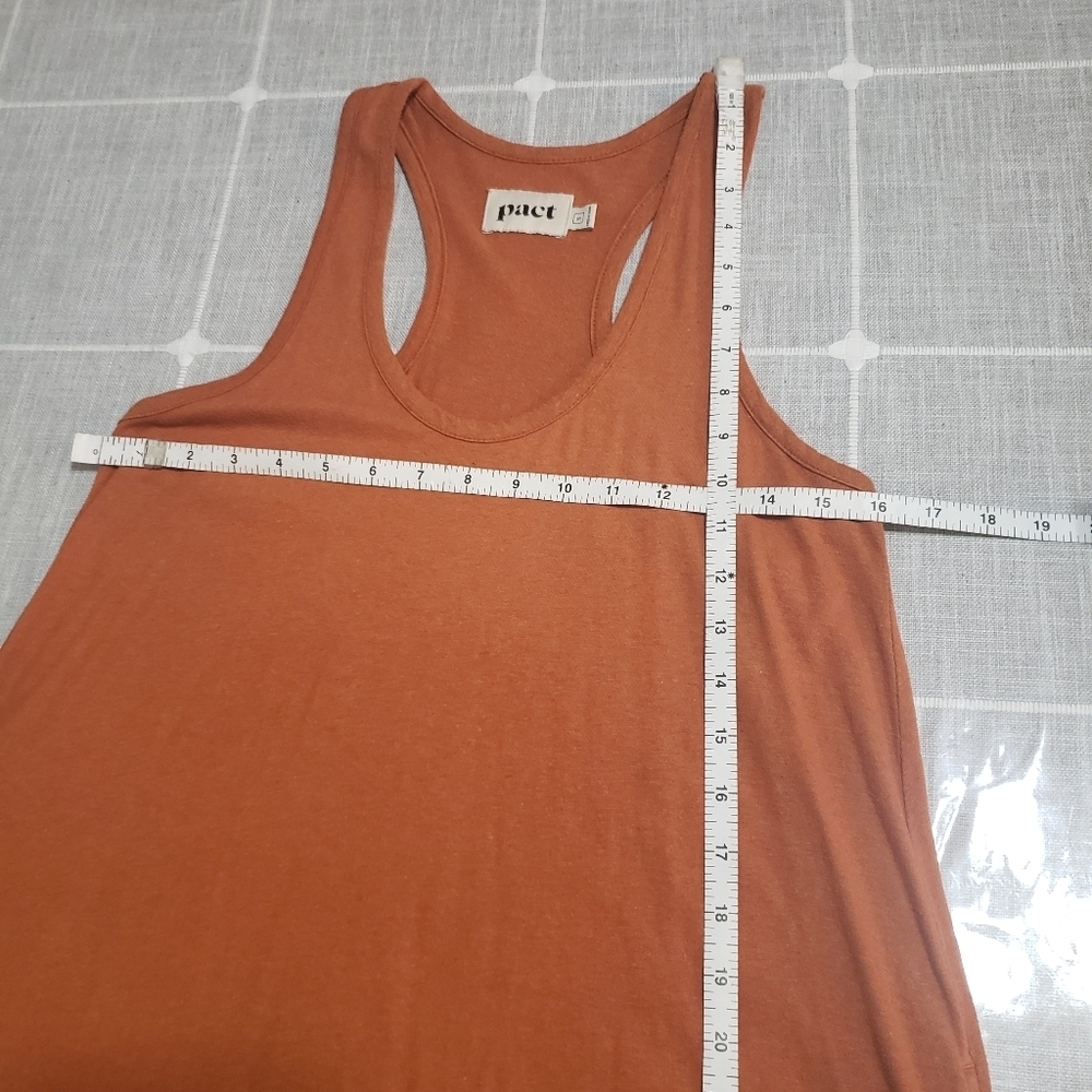 Sleeveless Tank Dress in Rust - Picture 7 of 12